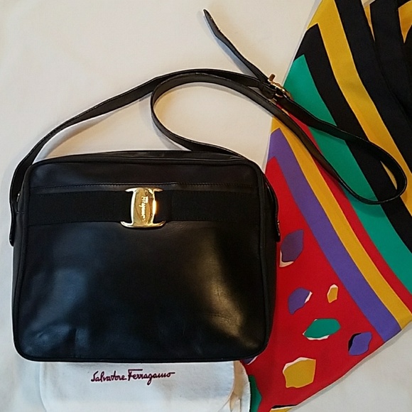 Salvatore Ferragamo Handbags - Vintage Vara Bow Black Leather Ferragamo Bag